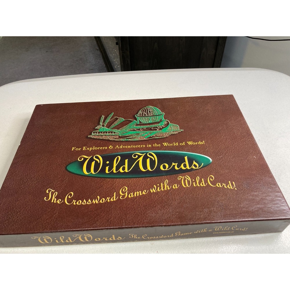 Vintage 2003 Wild Words Crossword Game with a Wild Card Wildwords Open Box